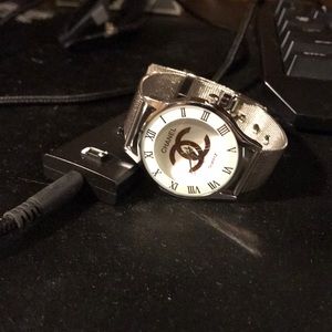 Silver and Rose Gold watch